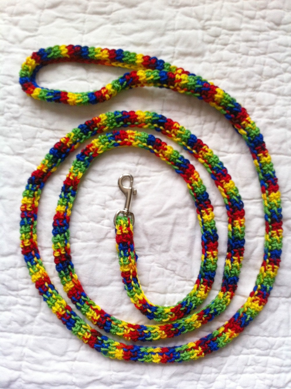 Rainbow Dog Leash for Small Dogs Six Foot Length