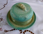 Decorative and functional covered butter dish