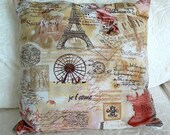 Chic Pillowcase 16in x 16 in. Handmade decorative accent pillowcase. Throw pillow covers.Home decor