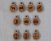 Your choice of Icon Necklace, Handcrafted and Laser Engraved