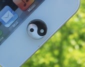 Valentine's Day Sale -1PC 100% Natural Shell Tai Chi Pattern Apple iPhone Home Button Sticker for iPhone 4,4s,4g, 5, iPad, iPhone Charm