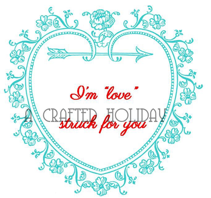 Vintage Valentine Heart Square Tag