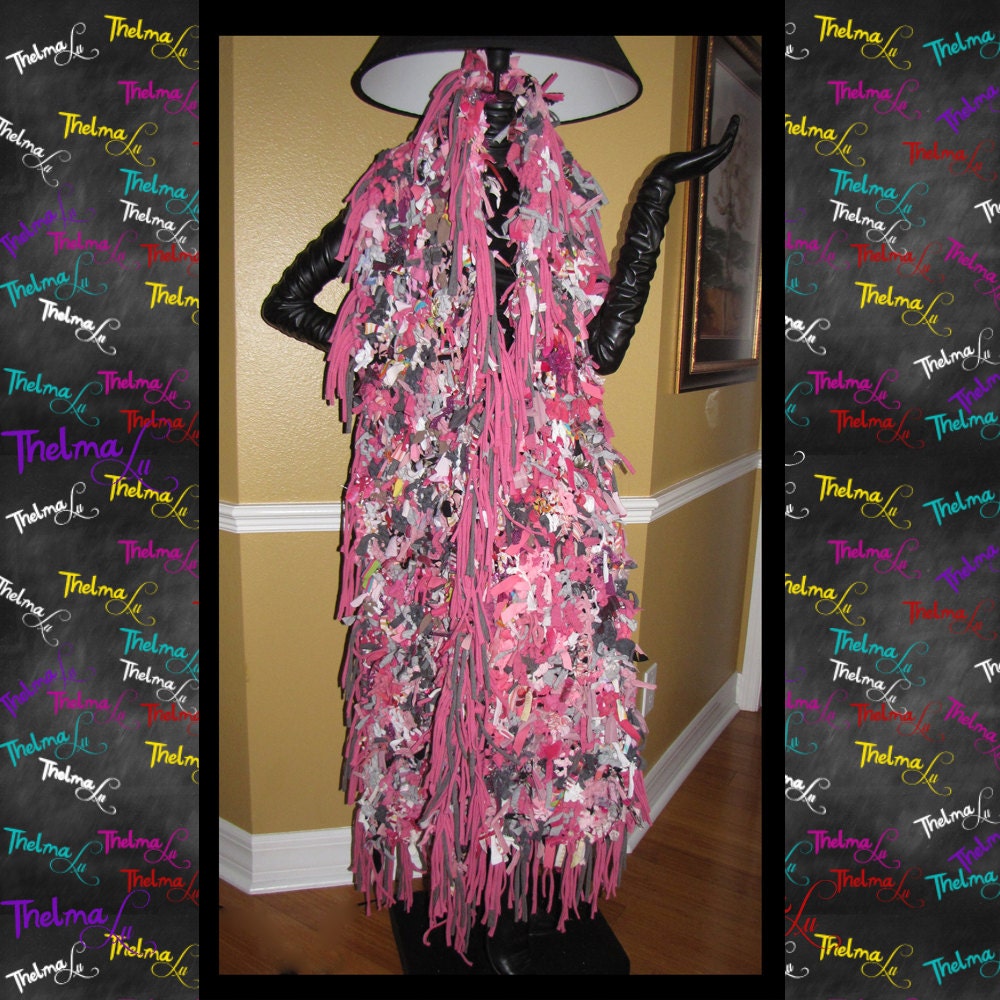 Rag Scarf... FUNKY, upcycled, one of a kind, custom made, UNISEX