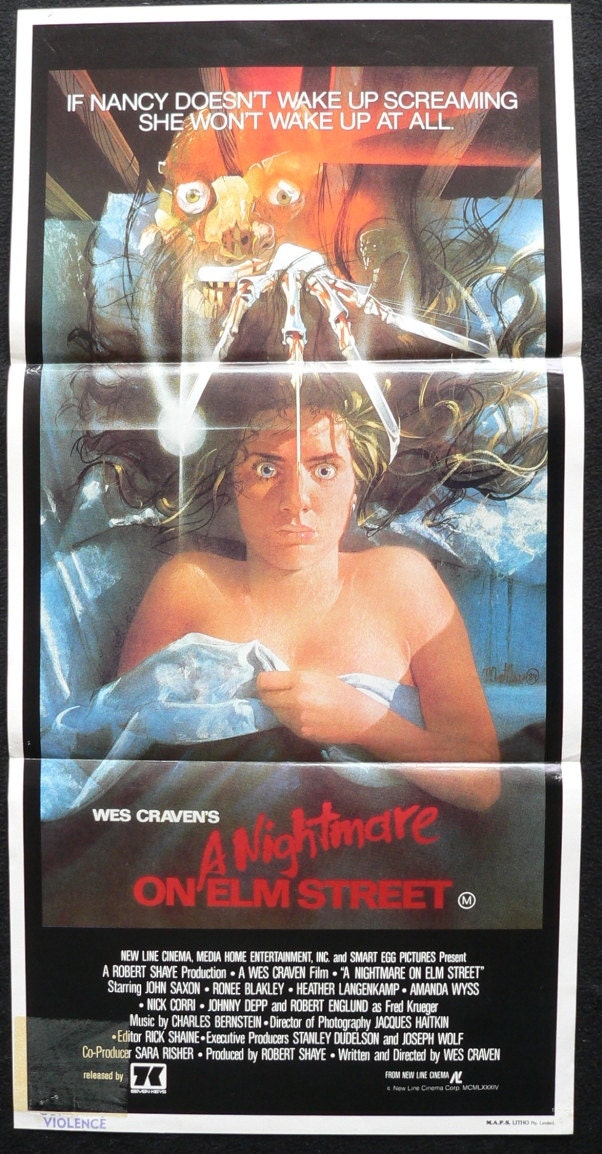 A Nightmare On Elm Street   Daybill  13x30  Horror  The very first Freddy Movie