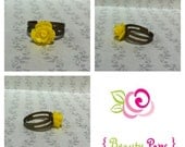 Mini Yellow Rose Ring