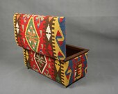 Handwoven Wool Kilim Coffee table Armchair Sofa Foostool Chair Trunk Patchwork