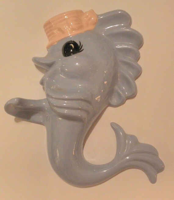 Vintage Trio FISH FAMILY Ceramic Wall Plaque Hanging BATHROOM Decor