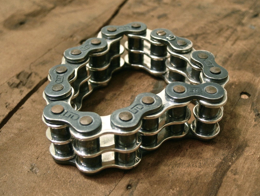 Triple Motorcycle Chain Bracelet