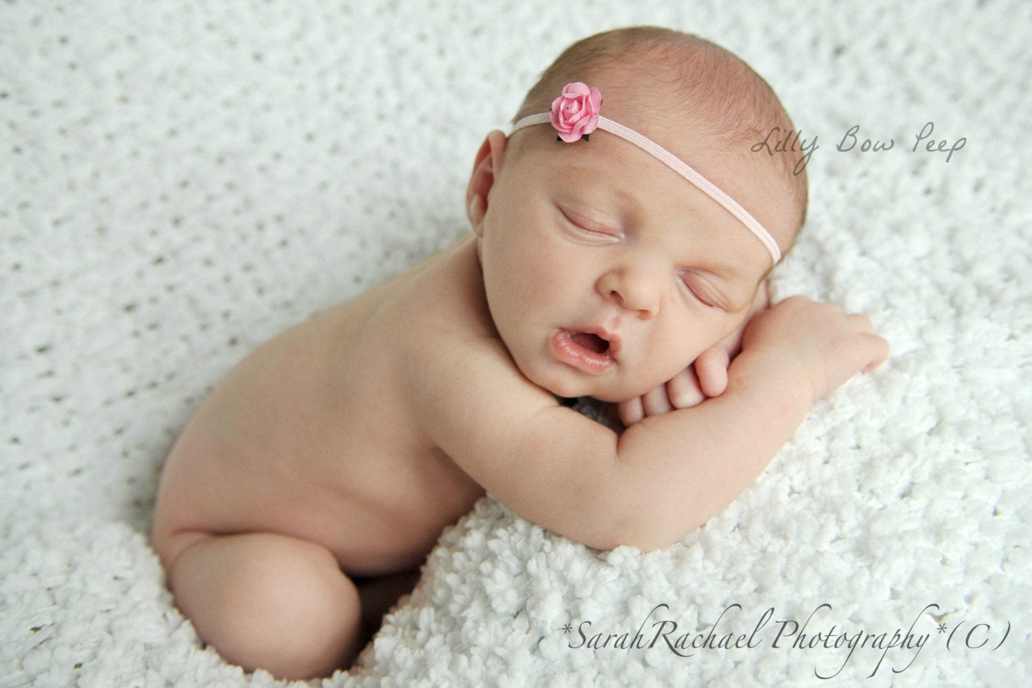 Small Pink Rose Flower Headband-Baby Girl Headband-Preemie-Newborn-Infant-Child-Toddler-Photography Prop-Unique-blue red purple black white