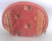 Pink Floral/Paisley Zippered Pouch
