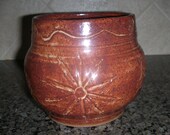 Hand Carved Wheel Thrown Bowl