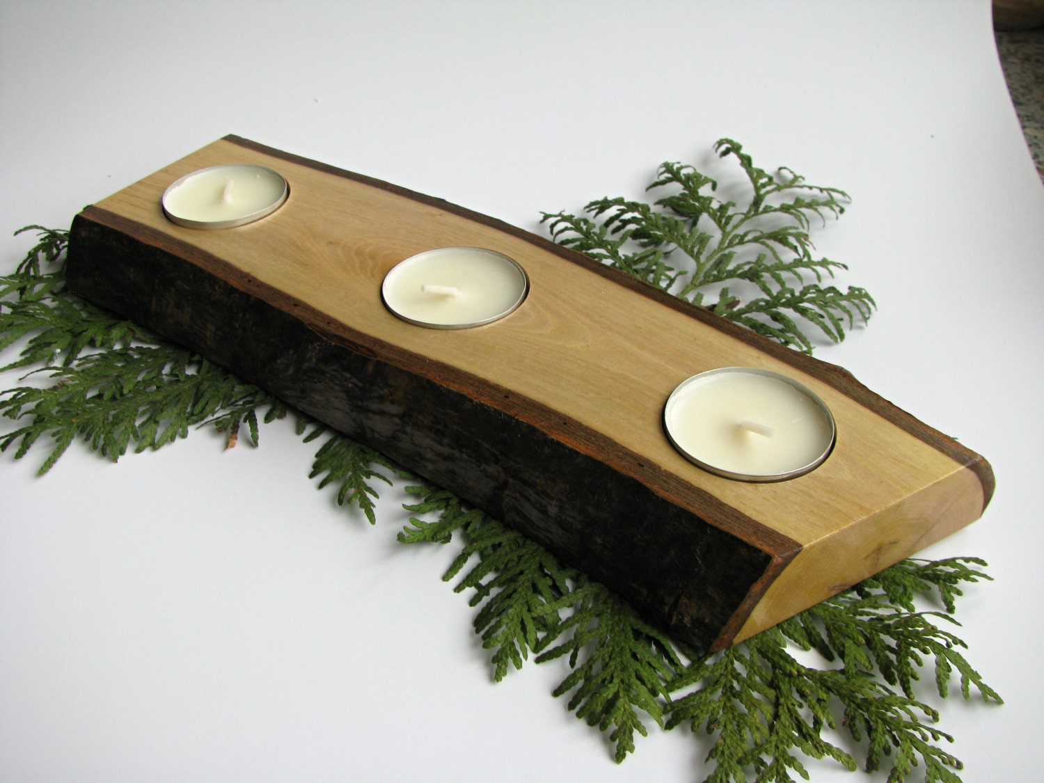 Handmade Wooden Candle Holder WALNUT wood Natural wood Candlestick Log Candleholder Wedding gift Solid wood Woodworks Ecological wood