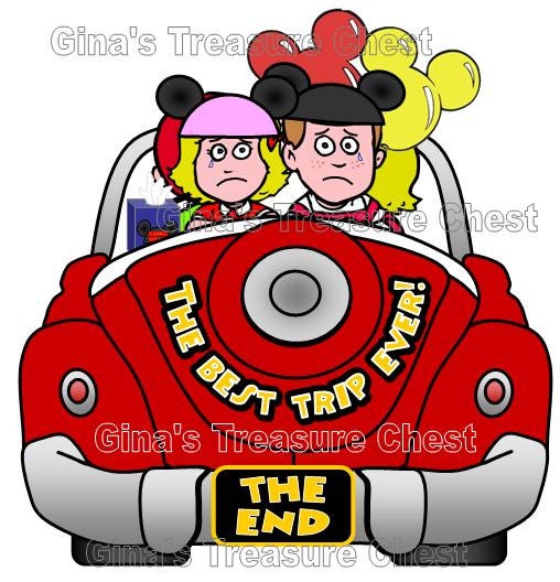 Disney The Best Trip Ever The End Sad Kids Scrapbook Paper Piece Piecing