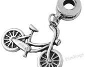 8 pc BIKE Dangle CHARMS antique tibet silver plate pendants jewelry making, beading supplies wholesale lot of Eight, ships from USA