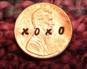 Custom hand stamped made to order personalized penny