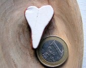 Heart shape Sea pottery, sea pottery jewellery,sea glass pottery,sea glass beads, Unique pieces of the Mediterranean sea
