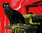 Original Limited Edition Giclee Print - "Black Cat"