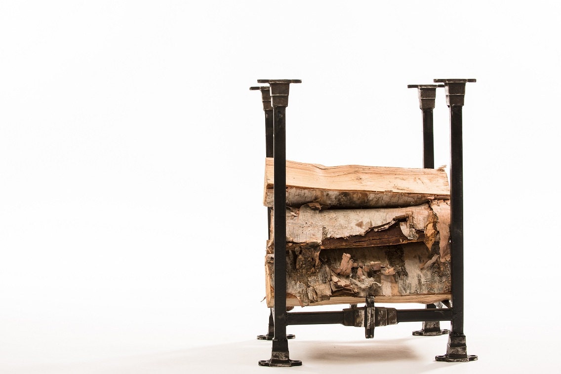 Industrial inspired firewood rack - MagratheaStudio