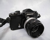 35mm slr Camera / Film / Nikon Nikkormat 55mm Macro Lens SHARP Lens / Tested Serviced