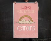 Rainbow Custom DIY PDF Printable Baby Poster