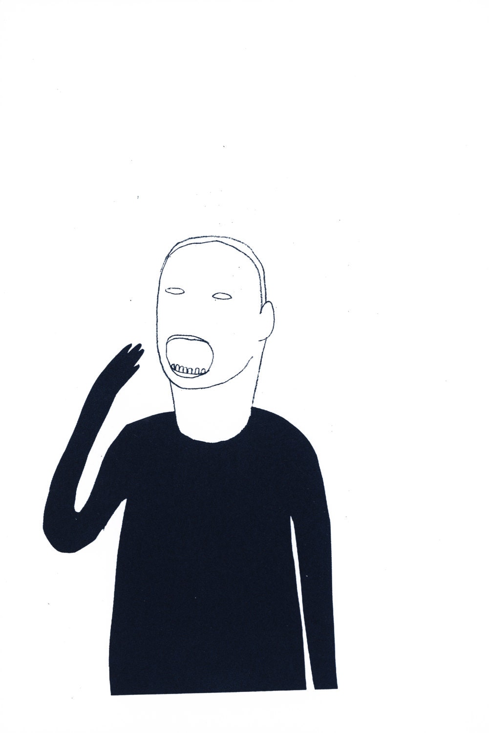 art print - original drawing screenprint