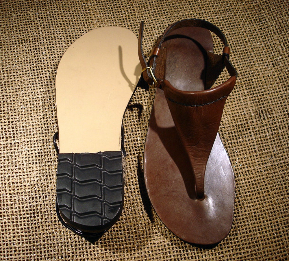 LEATHER SANDALS / Leather Handmade Sandals / Shoes Sandals / Sandals / Unisex Sandals  / Strappy Sandals / Brown Leather Sandals..