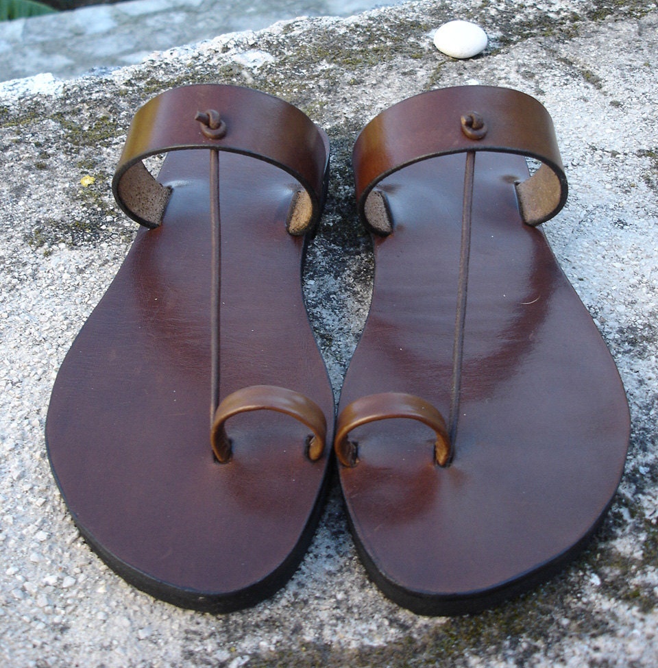 LEATHER SANDALS / Leather Handmade Sandals / Shoes Sandals / Sandals / Unisex Sandals  / Strappy Sandals / Brown Leather Sandals..