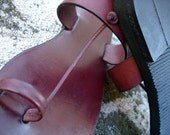 LEATHER SANDALS / Leather Handmade Sandals / Shoes Sandals / Sandals / Unisex Sandals  / Strappy Sandals / Red Leather Sandals..