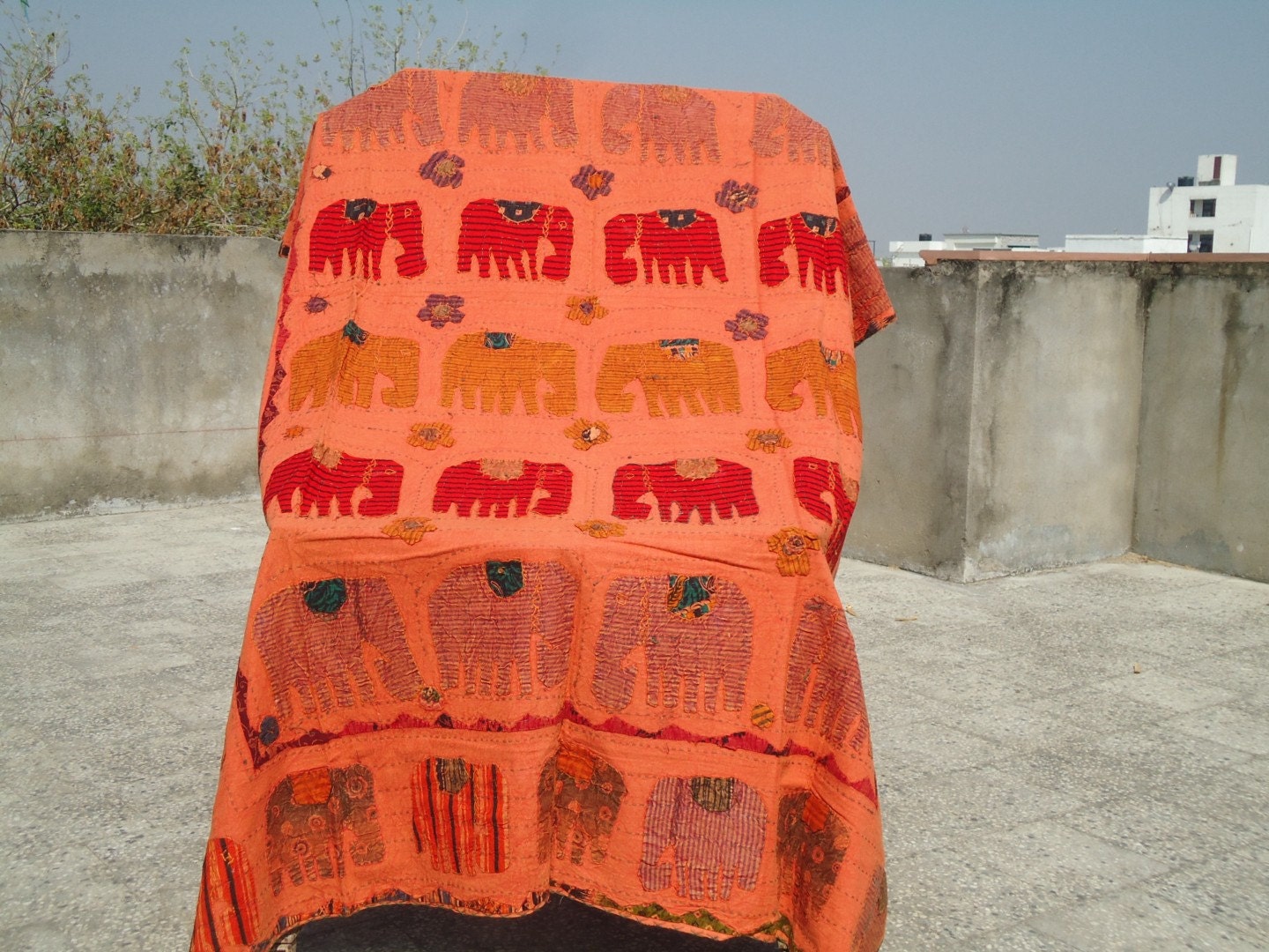Art Handmade Patchwork Bedspreads/ Applique Pretty quilt Kantha Nakshi Quilt/ Embroidery Bed cover,kantha bedding