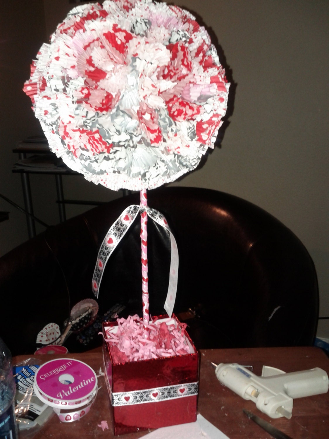Cupcake Wrapper Topiary