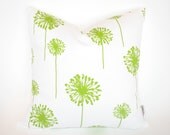 Premier Prints Chartreuse Dandelion Decorative Throw Pillow Cover 18x18 inch hidden zipper