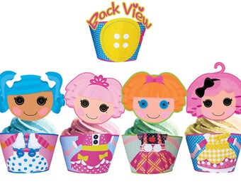 Lalaloopsy Birthday Cake on Instant Download Lalaloopsy Cupcake Toppers Wrappers   Printables