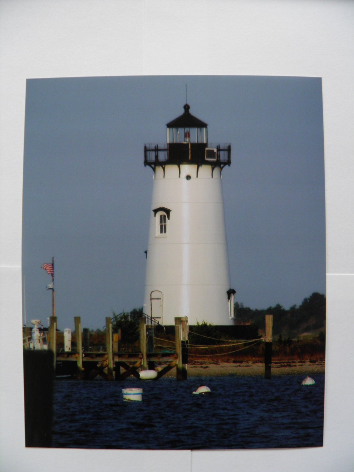 Edgartown Lighthouse, Martha's Vineyard, MA, photo, digital, fine art print, handmade, lighthouse