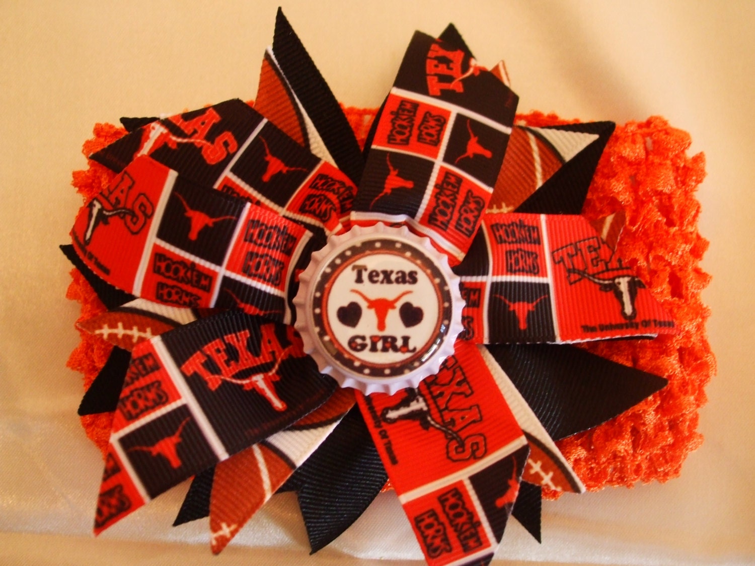 Texas Long Horn Headband Womens Girls Teens Toddlers Girls