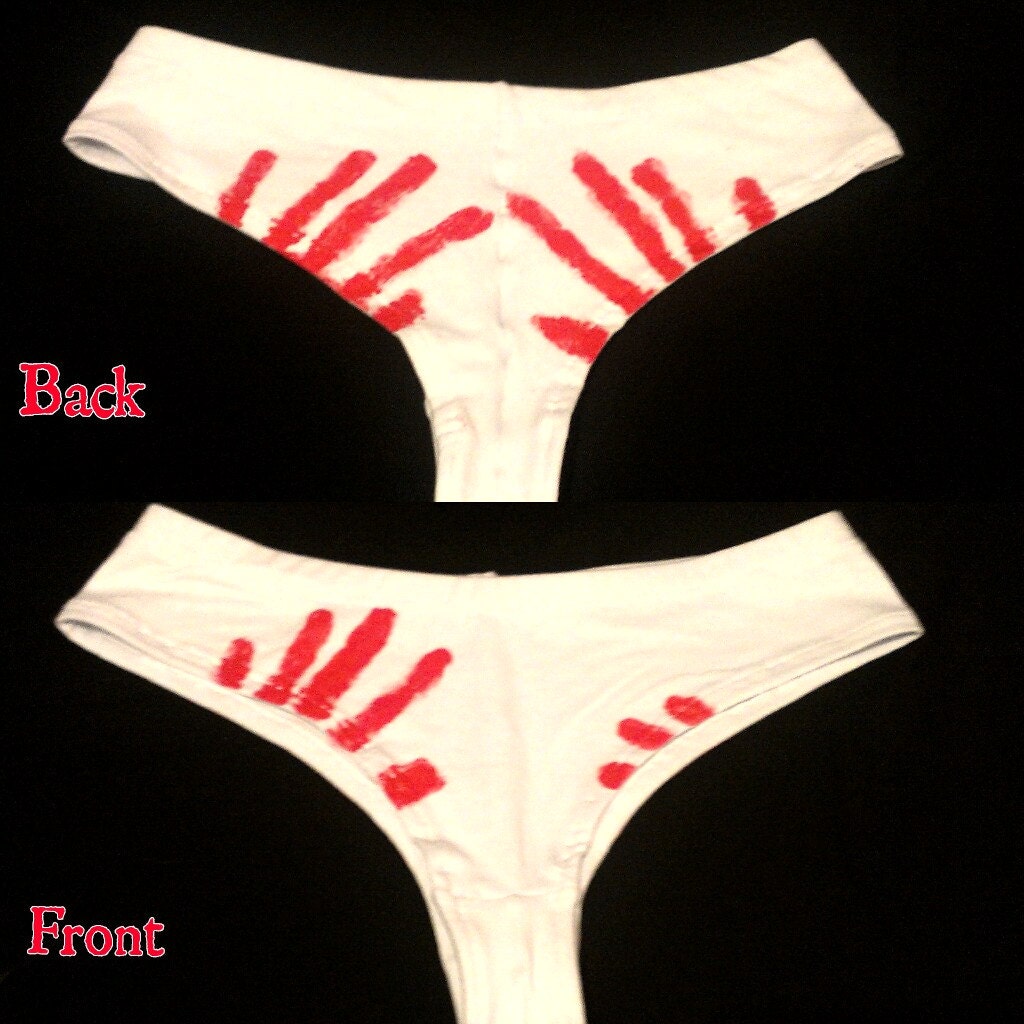 Zombie themed cheeky panties