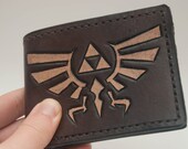 Legend of Zelda Hand-Made Leather Wallet - Triforce (Made to Order)