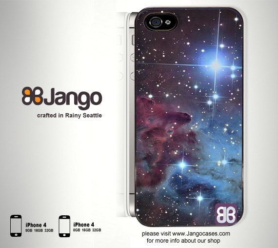 Galaxy Nebula Series Fox Fur Space  iPhone 4 4S Case Cover by jangocases.com (IPO8)