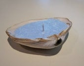 Seashell Candle Ocean Blue Lavender Scented Clam Shells