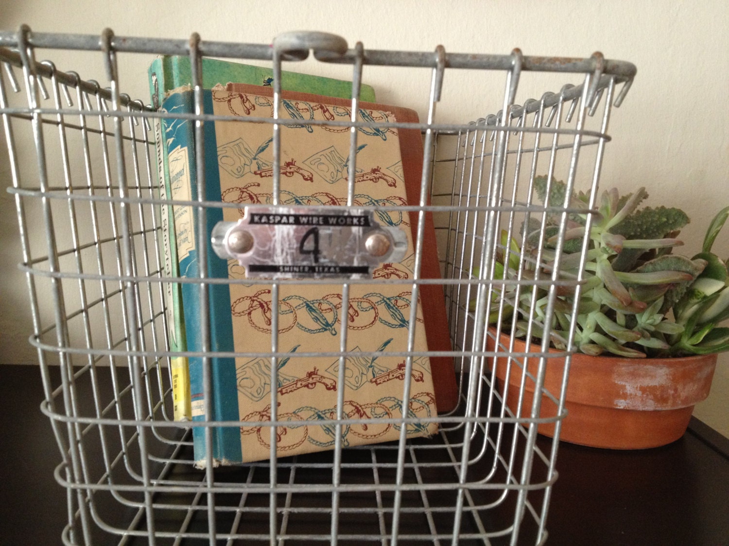 Vintage Metal Gym Basket (Kaspar Wire Works)