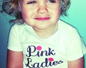 GREASE inspired Pink Ladies onesie  , Cotton Onesie , Cute Onesie , Affordable Gift , Funny Childrens Shirt . Costume .