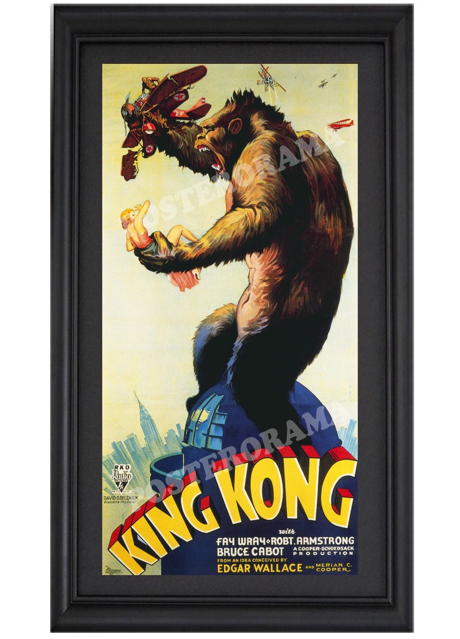 King Kong  at Skull Island POSTER 15 x 30 large HORROR Movie print Gorilla