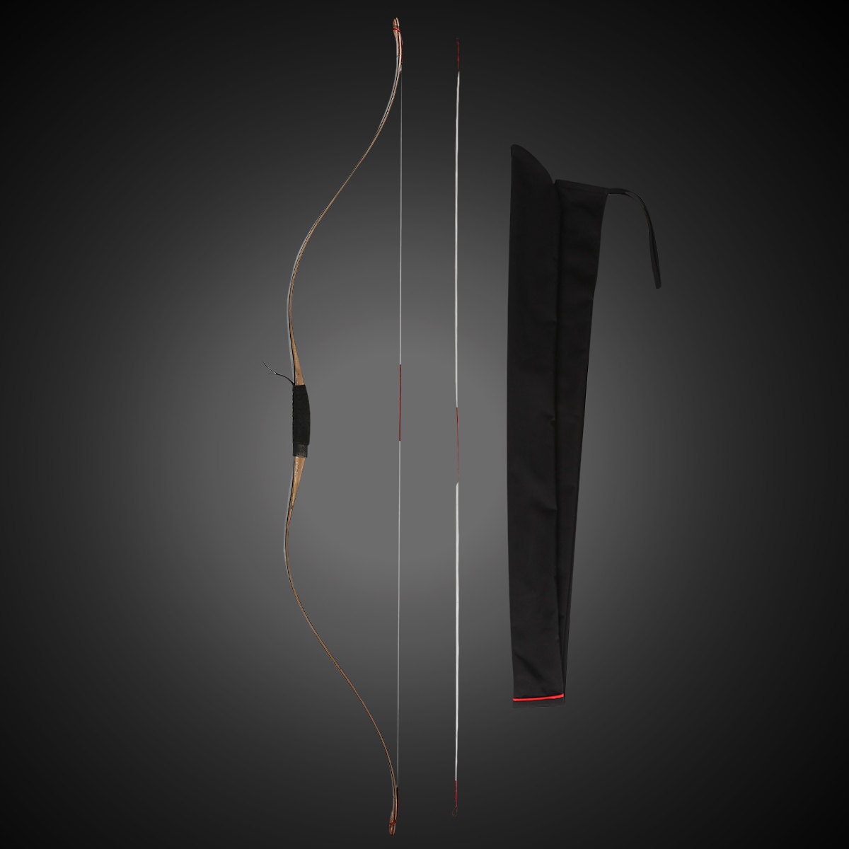 Recommend Handmade Traditional Bow 30-75Lbs Maple Laminated Chinese Longbow  Black Recurve CH8