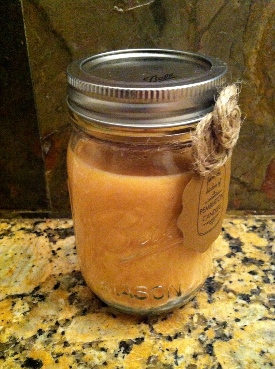 Hazelnut Coffee Scented Homemade Soy Candle