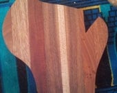handmade Wisconsin shaped cutting board