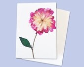 8 Miniature Note Cards-Paper Goods-Blank stationery-Watercolor Peony Flower-Pink-Yellow-Green-White-Spring Thank you gift tag enclosure art