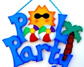 Funny Outdoor Pool Sign - Pool Party
