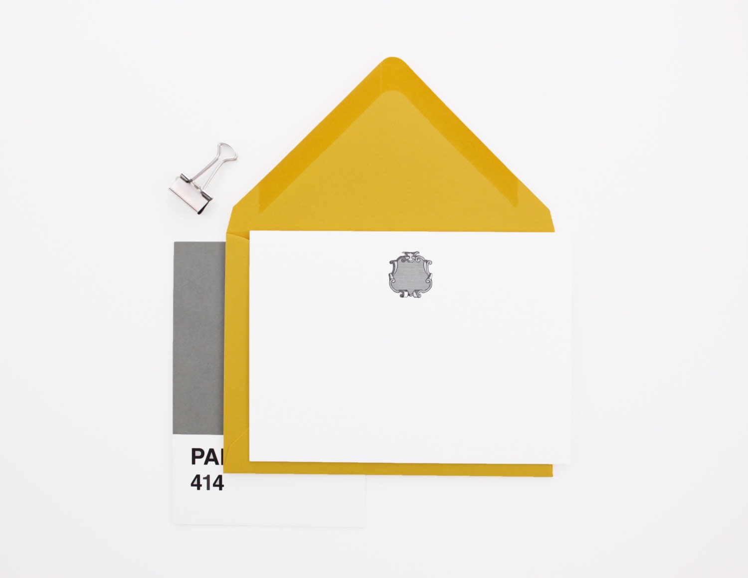 Crest - Letterpress blank, flat card