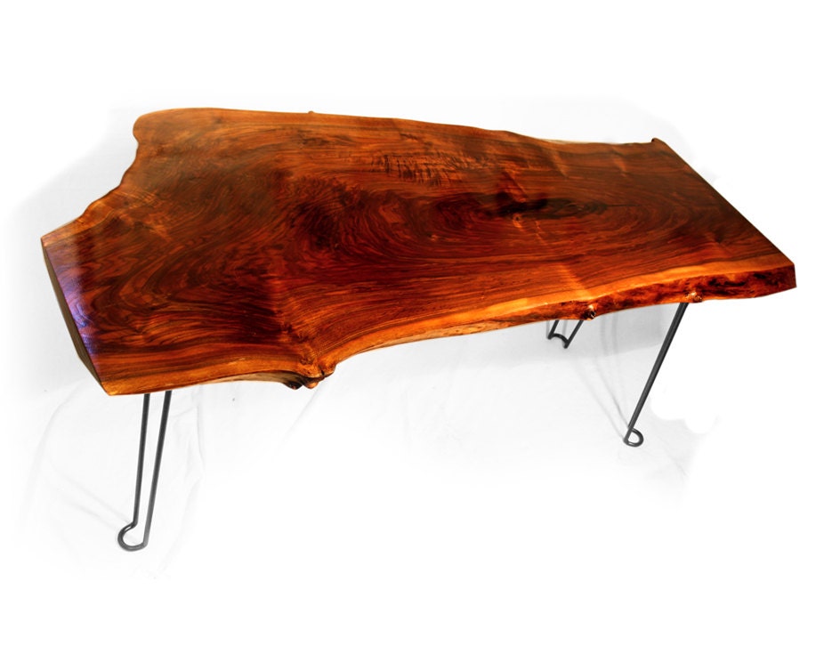 Contemporary Walnut Desk/Conference Table  "Rosebud"