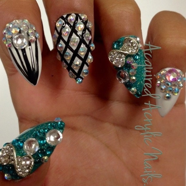 Salon quality hand painted press-on nails