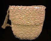 Vintage Brides Sequined & Beaded Clutch Handbag